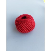 Шпагат джутовый 2мм*30ярдов (красный)